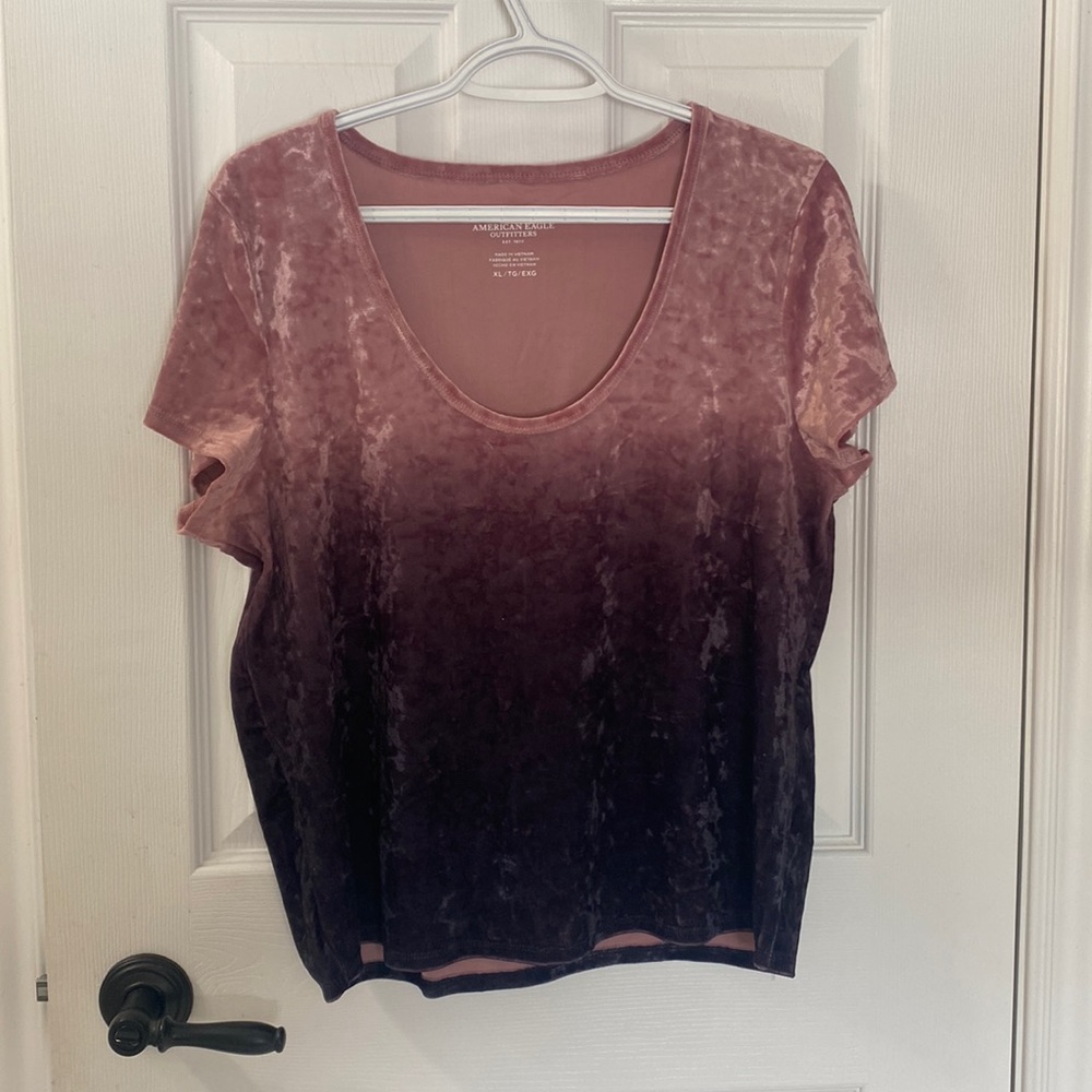 American Eagle Outfitters Velvet Shirt